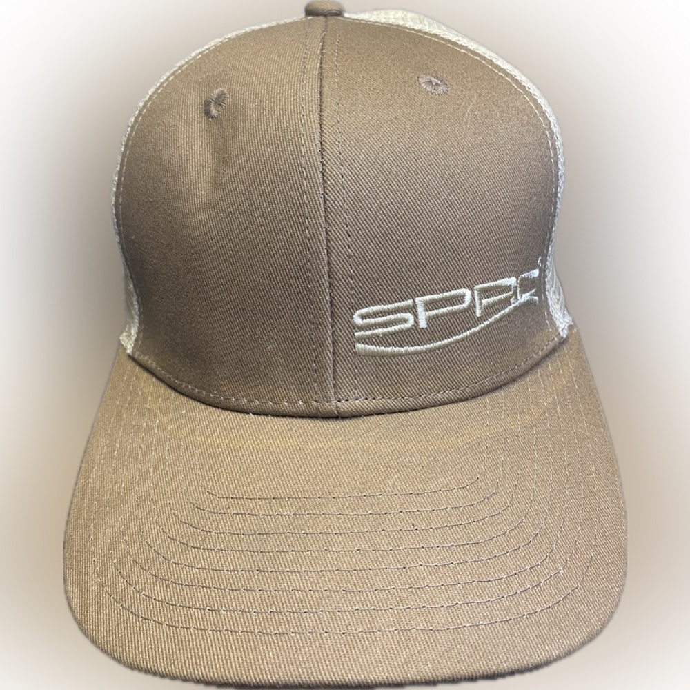 SPRO Trucker Meshback Hat Brown And Tan SnapBack